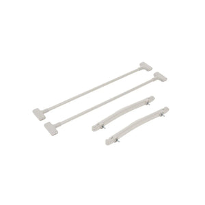 Tutti Bambini CoZee XL Bassinet Accessory Pack, Rocking Bars + Support Bars - Scandinavian Walnut