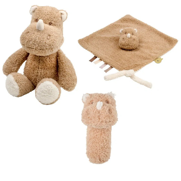 Nattou Cuddly Rhino Teddy Bundle