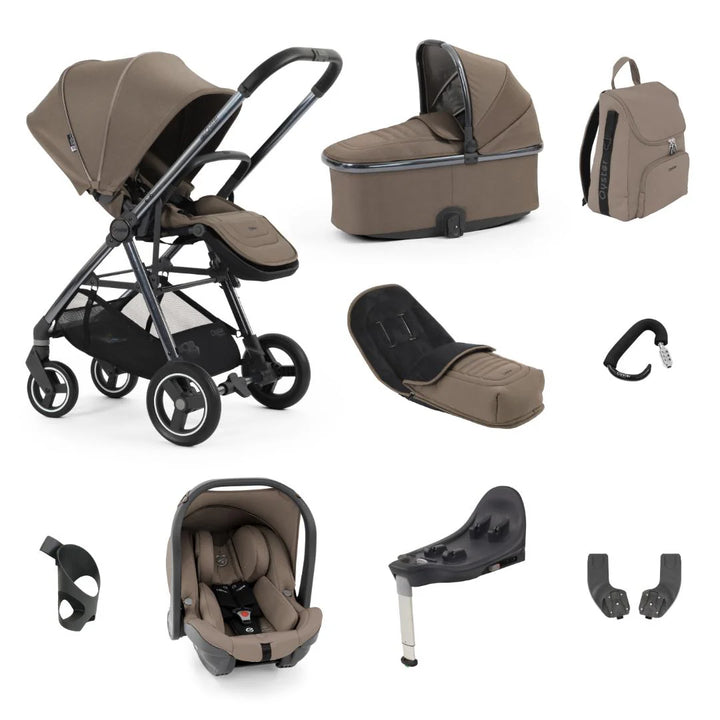 Babystyle Oyster Gravity+ 9 Piece Luxury Bundle with Capsule Car Seat - Mink