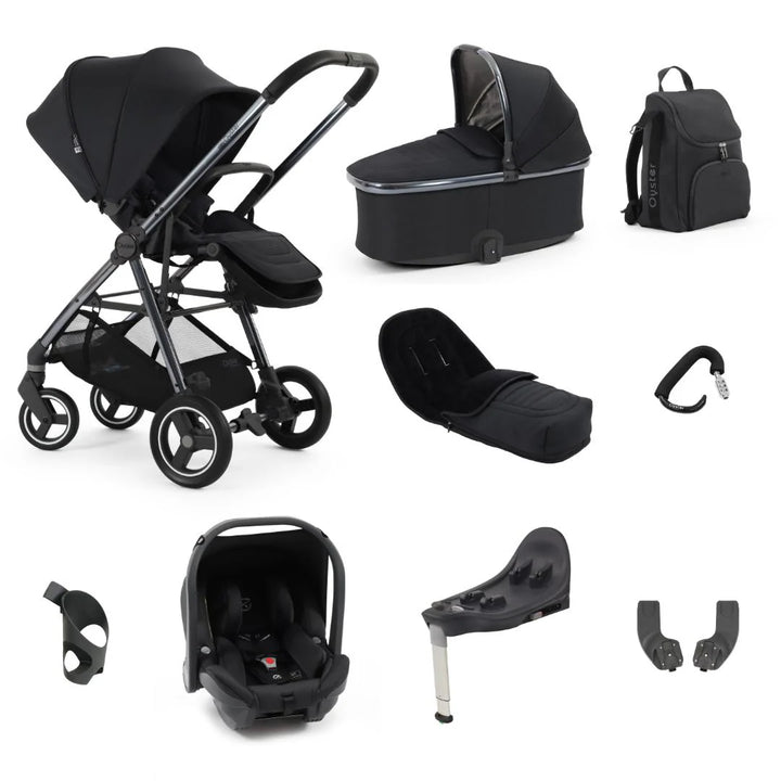 Babystyle Oyster Gravity+ 9 Piece Luxury Bundle with Capsule Car Seat - Carbonite