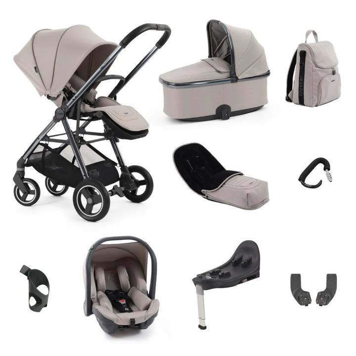 Babystyle Oyster Gravity+ 9 Piece Luxury Bundle with Capsule Car Seat - Stone