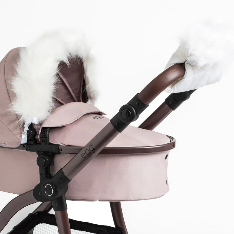 egg Dolls Pram Fur Accessory Pack - White