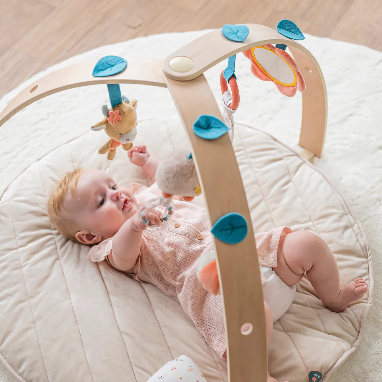 Nattou Mila, Lana & Zoe Wooden Arches Playmat
