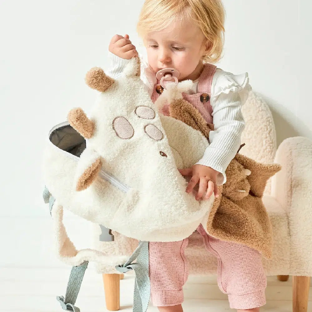 Nattou Teddy Backpack - Giraffe