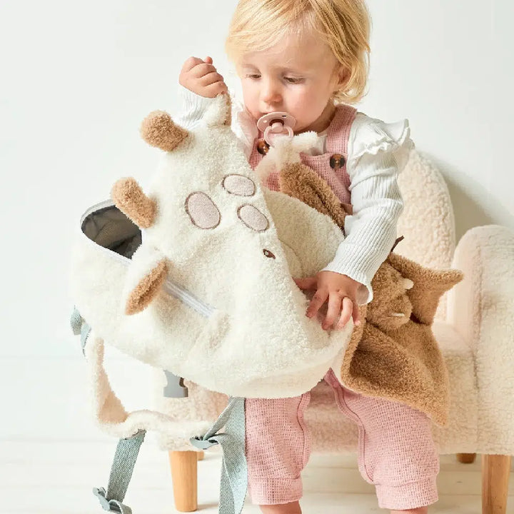 Nattou Teddy Backpack - Giraffe