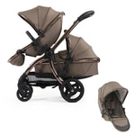 egg3 Mink Luxury Double Stroller - With Carrycot From Birth