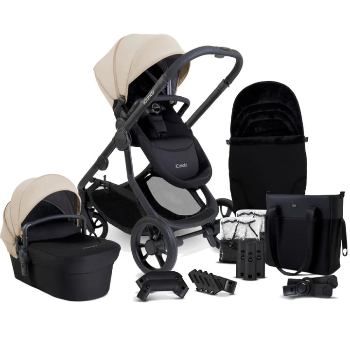 EX DISPLAY iCandy Orange 4 Pushchair Bundle - Latte