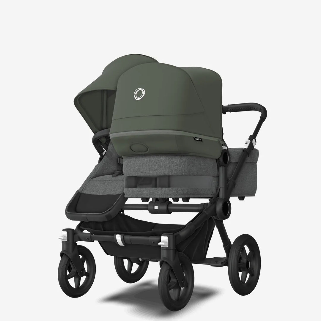 Bugaboo Donkey 5 Duo Double Pushchair - Forest Green/Grey Melange/Black