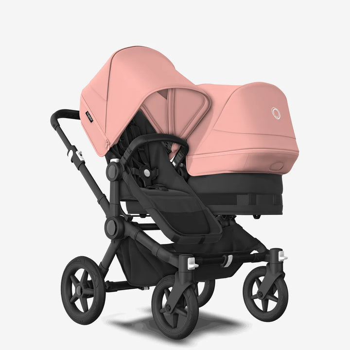 Bugaboo Donkey 5 Duo Double Pushchair - Morning Pink/Midnight Black/Black