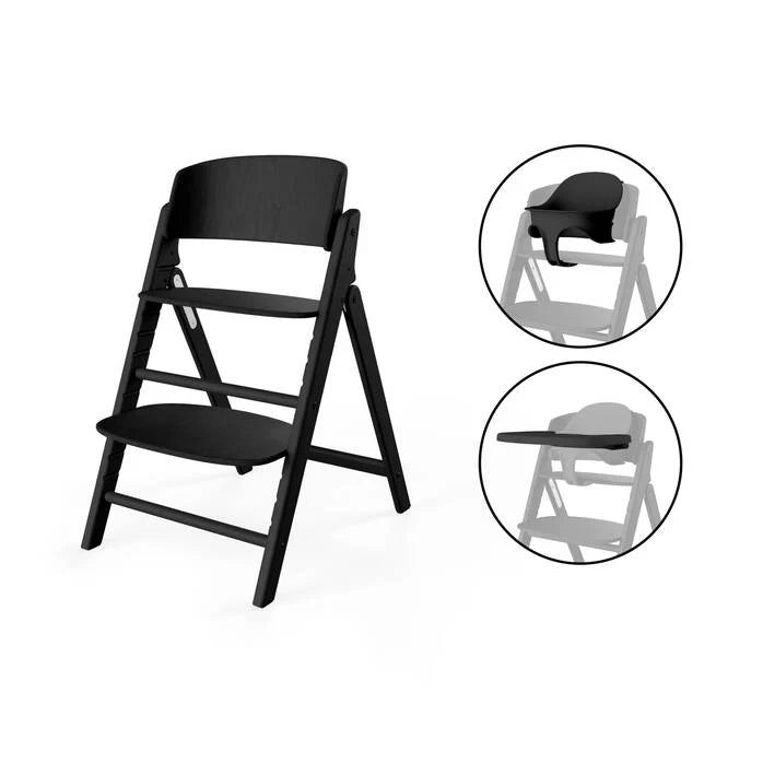 Cybex Click & Fold 3in1 Highchair - Stunning Black