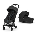 Cybex COŸA Comfort + Foldable Carrycot Matt Black - Sepia Black (2026 Model)