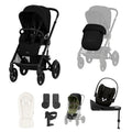 Cybex Talos S Lux 10-Piece Cloud G Travel System Bundle - Moon Black