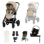 Cybex Talos S Lux 10-Piece Cloud G Travel System Bundle - Almond Beige