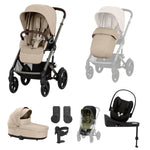 Cybex Talos S Lux 10-Piece Cloud G Travel System Bundle - Almond Beige
