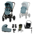 Cybex Talos S Lux 10-Piece Cloud T Travel System Bundle - Stormy Blue