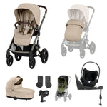Cybex Talos S Lux 10-Piece Cloud T Travel System Bundle - Almond Beige