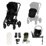 Cybex Talos S Lux 10-Piece Cloud T Travel System Bundle - Moon Black
