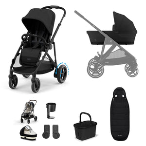 Cybex eGazelle S 9 Piece Bundle - Black/Moon Black