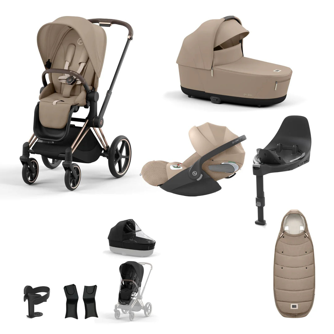 Cybex Priam Travel System Bundle Cozy Beige – Bambinosandbeyond