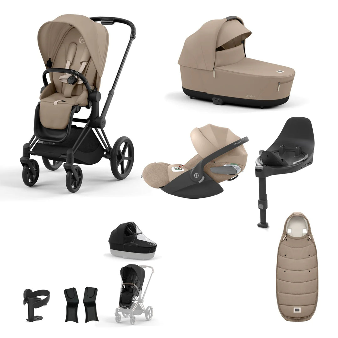 Cybex Priam Travel System Bundle - Cozy Beige