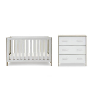 Obaby Nika 2 Piece Room Set - Grey Wash & White