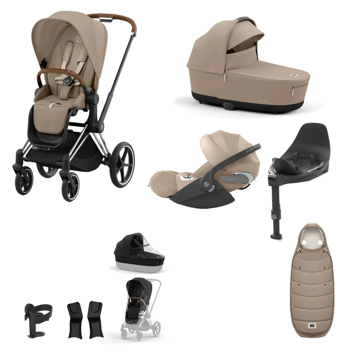 Cybex Priam Travel System Bundle - Cozy Beige