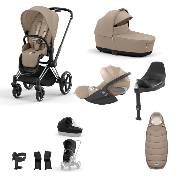 Cybex Priam Travel System Bundle - Cozy Beige