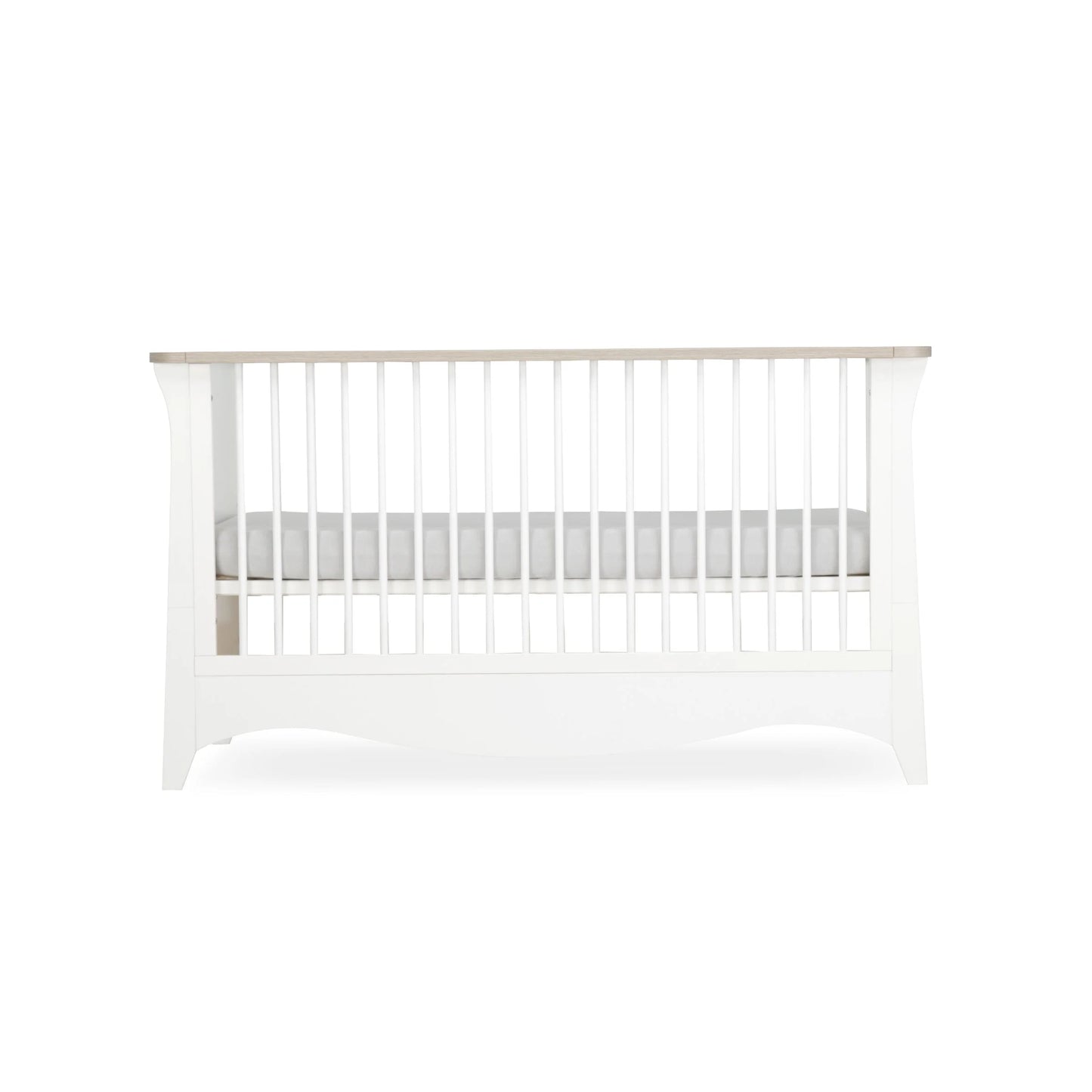 CuddleCo Clara Cot Bed - White & Ash