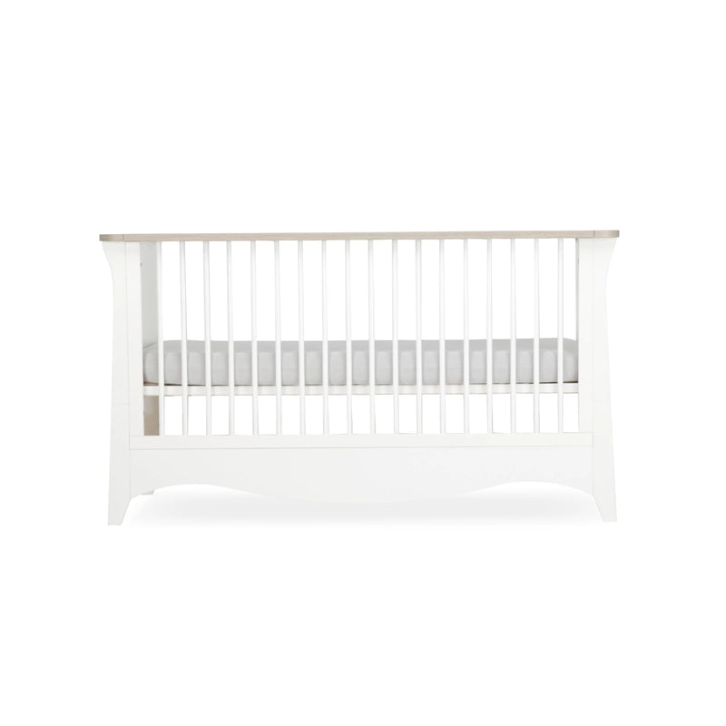 CuddleCo Clara Cot Bed - White & Ash