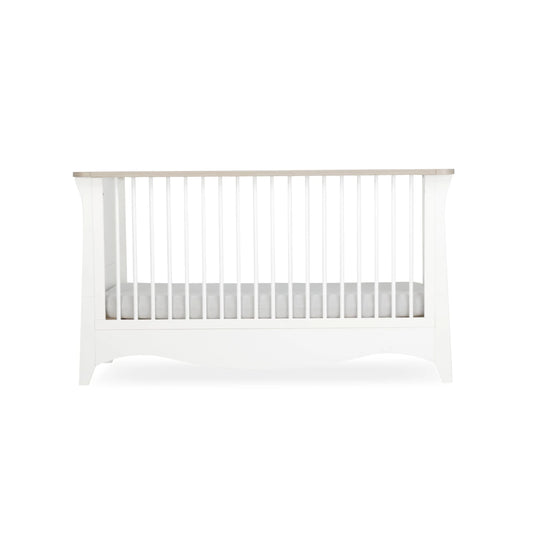 CuddleCo Clara Cot Bed - White & Ash