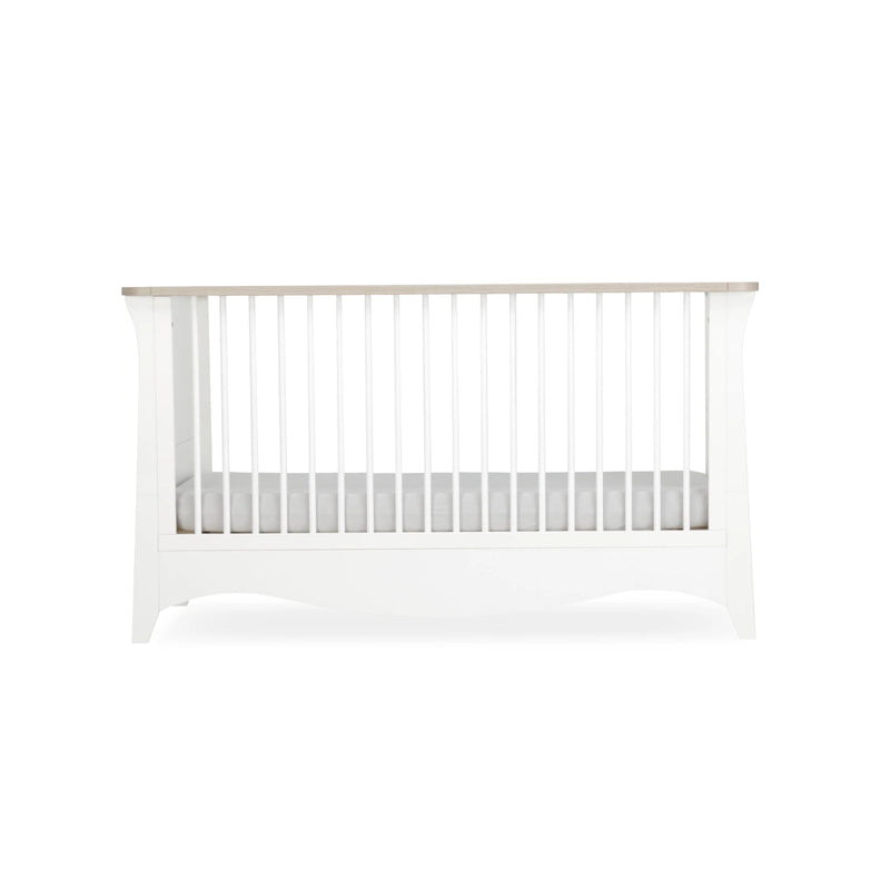 CuddleCo Clara Cot Bed - White & Ash