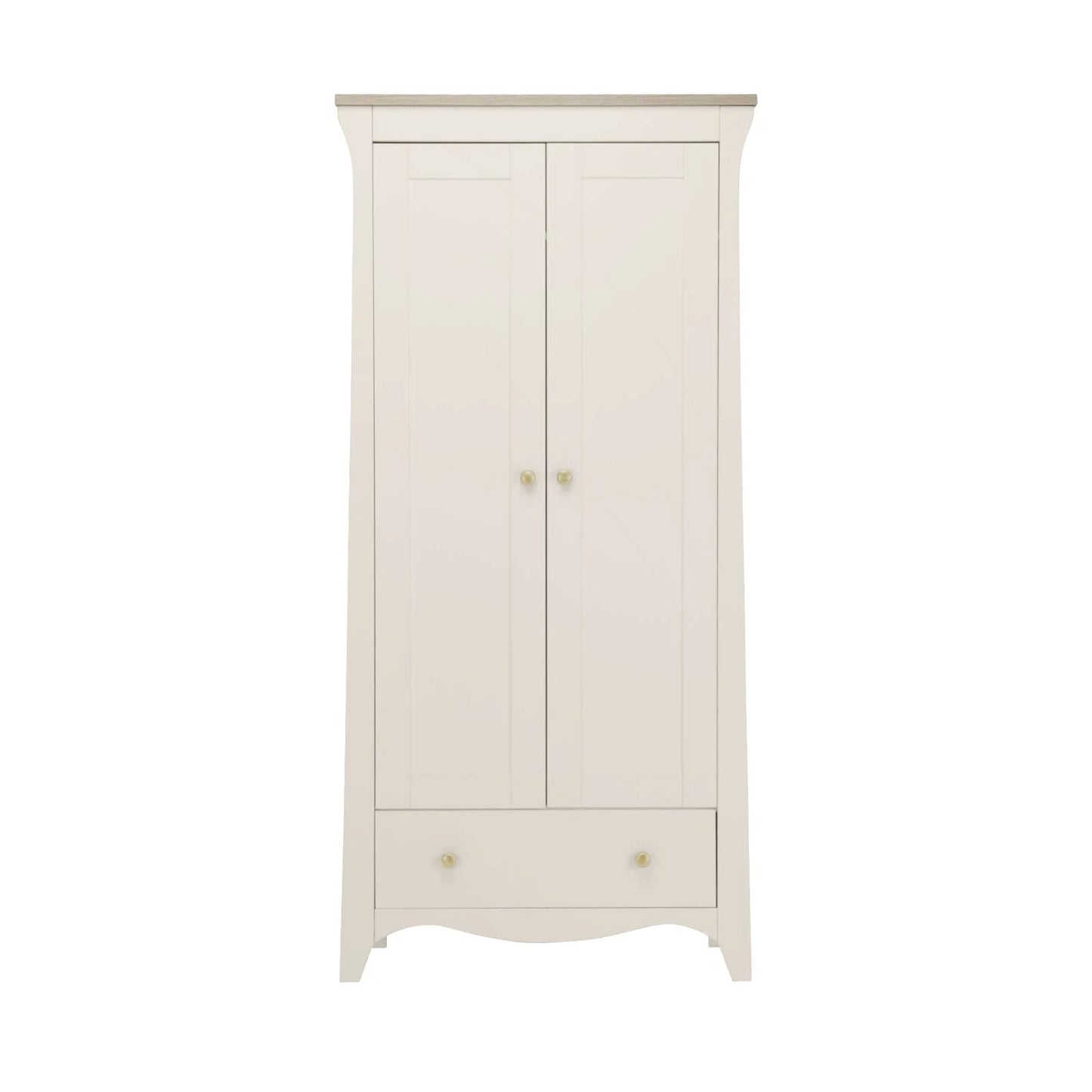 CuddleCo Clara 2 Door Nursery Wardrobe - Cashmere & Ash