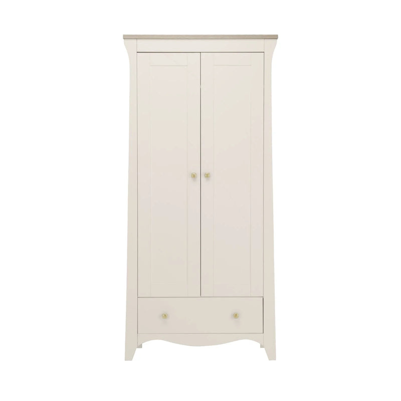 CuddleCo Clara 2 Door Nursery Wardrobe - Cashmere & Ash