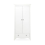 CuddleCo Clara 2 Door Double Wardrobe - White COLLECTION OR LOCAL DELIVERY ONLY