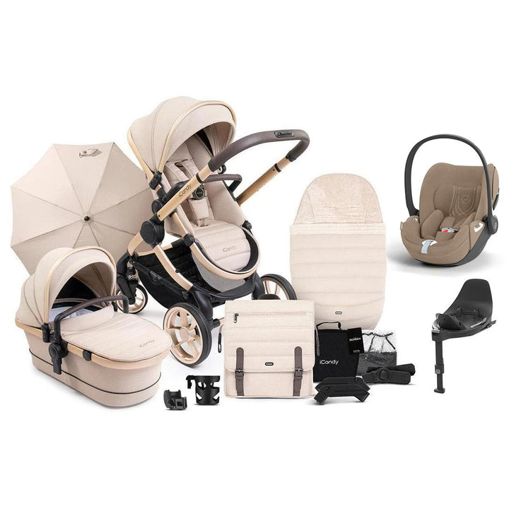 iCandy Peach 7 Cloud T Cozy Beige Complete Bundle – Biscotti