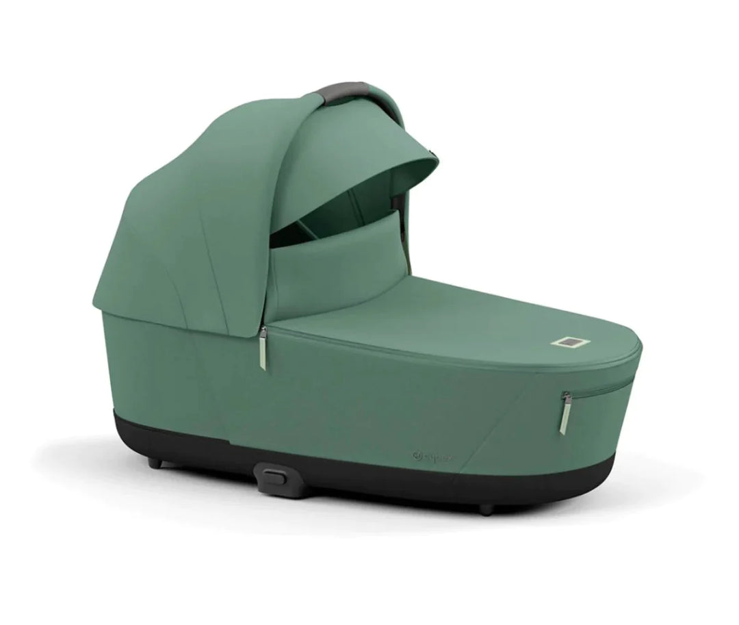 Cybex Priam Pushchair & Lux Carrycot - Leaf Green & Rose Gold