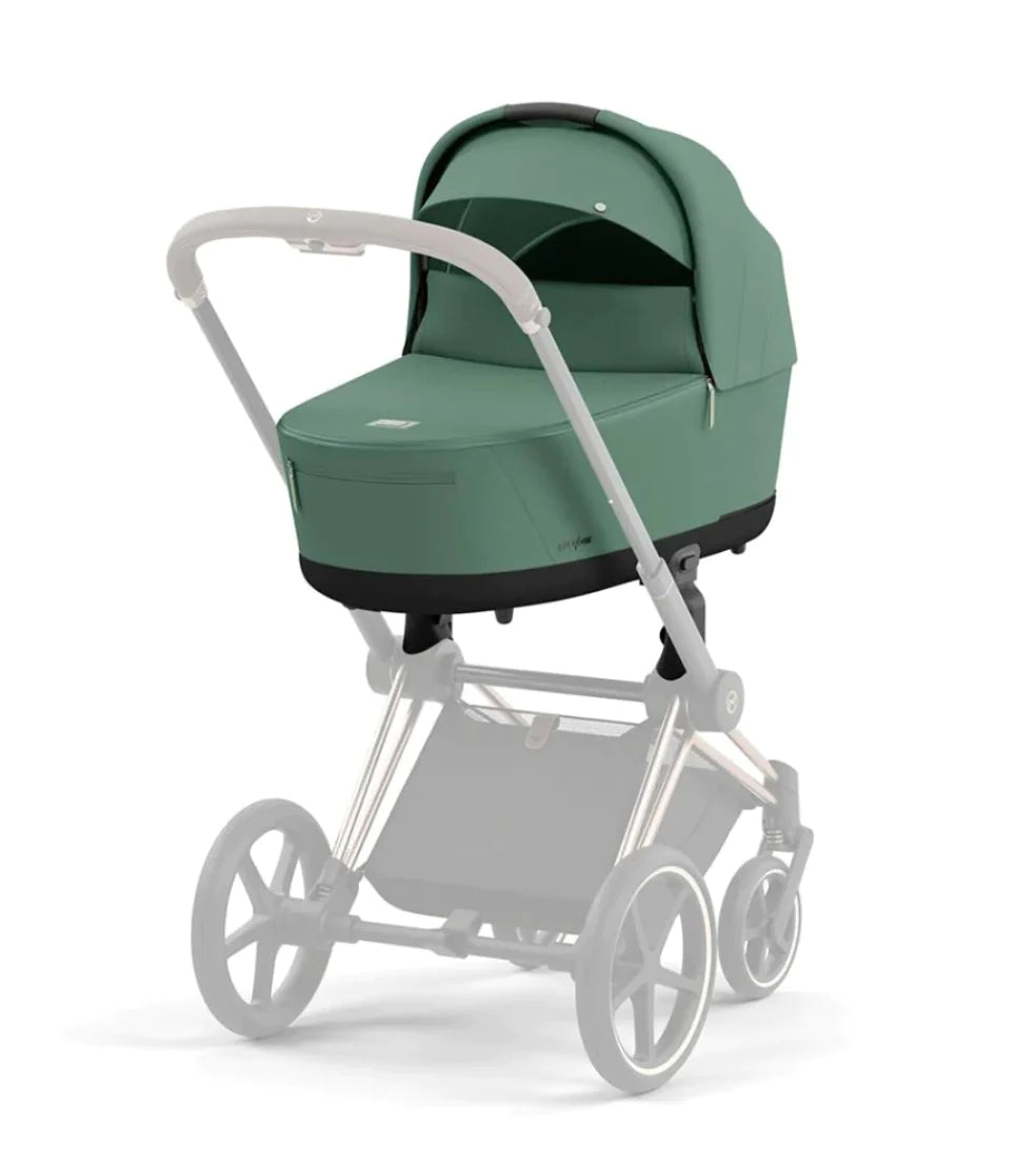 Cybex Priam Pushchair & Lux Carrycot - Leaf Green & Rose Gold