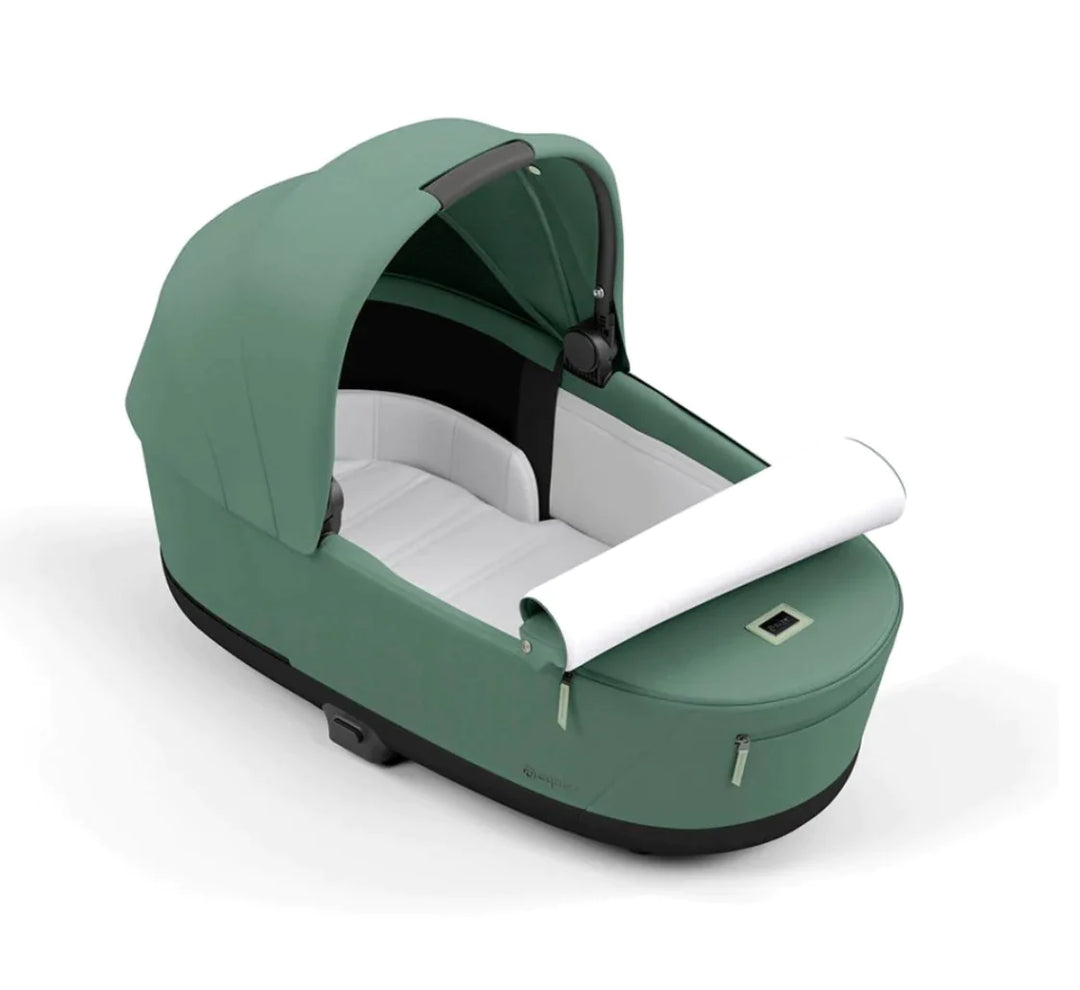 Cybex Priam Pushchair & Lux Carrycot - Leaf Green & Rose Gold