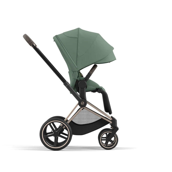 Cybex Priam Pushchair & Lux Carrycot - Leaf Green & Rose Gold