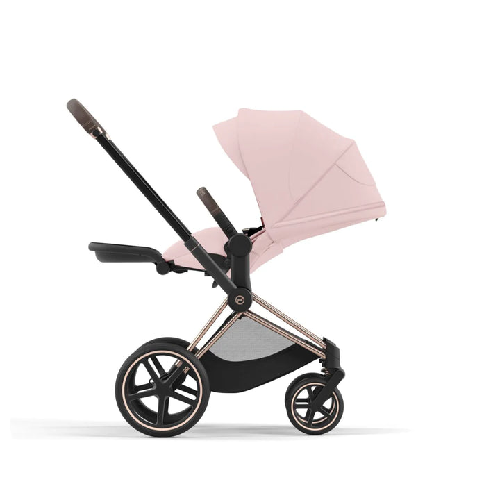 Cybex Priam Pushchair & Cloud T Travel System - Peach Pink & Rose Gold