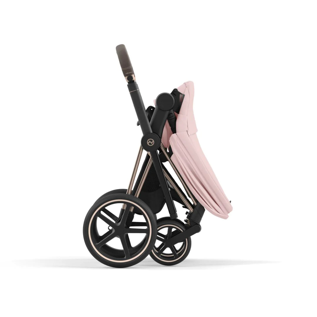 Cybex Priam Pushchair & Cloud T Travel System - Peach Pink & Rose Gold