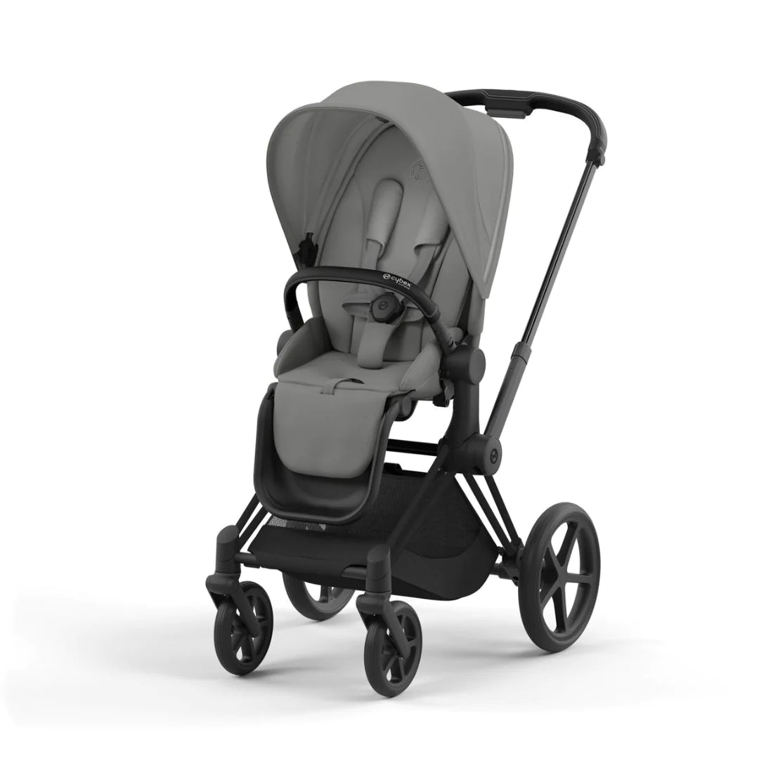 Cybex Priam Pushchair & Cloud T Travel System - Mirage Grey & Matt Black Chassis