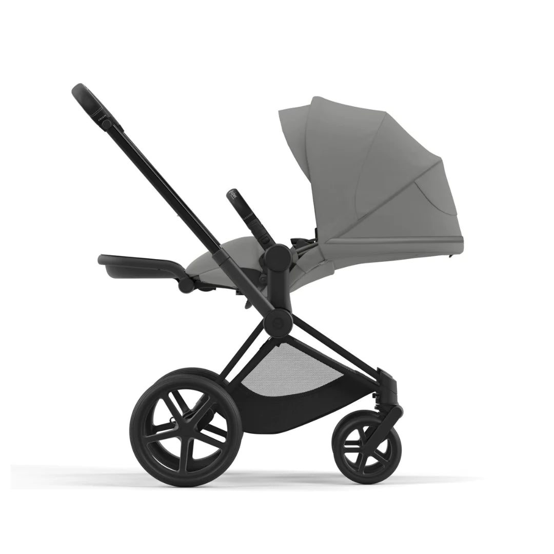 Cybex Priam Pushchair & Cloud T Travel System - Mirage Grey & Matt Black Chassis