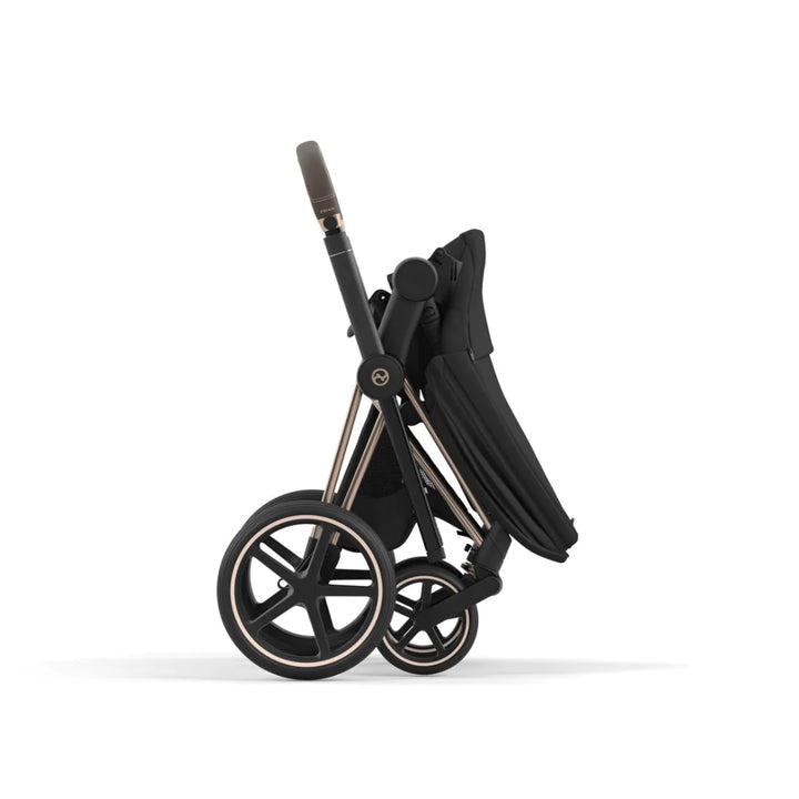 Cybex Priam Pushchair & Cloud T Travel System - Sepia Black & Rose Gold