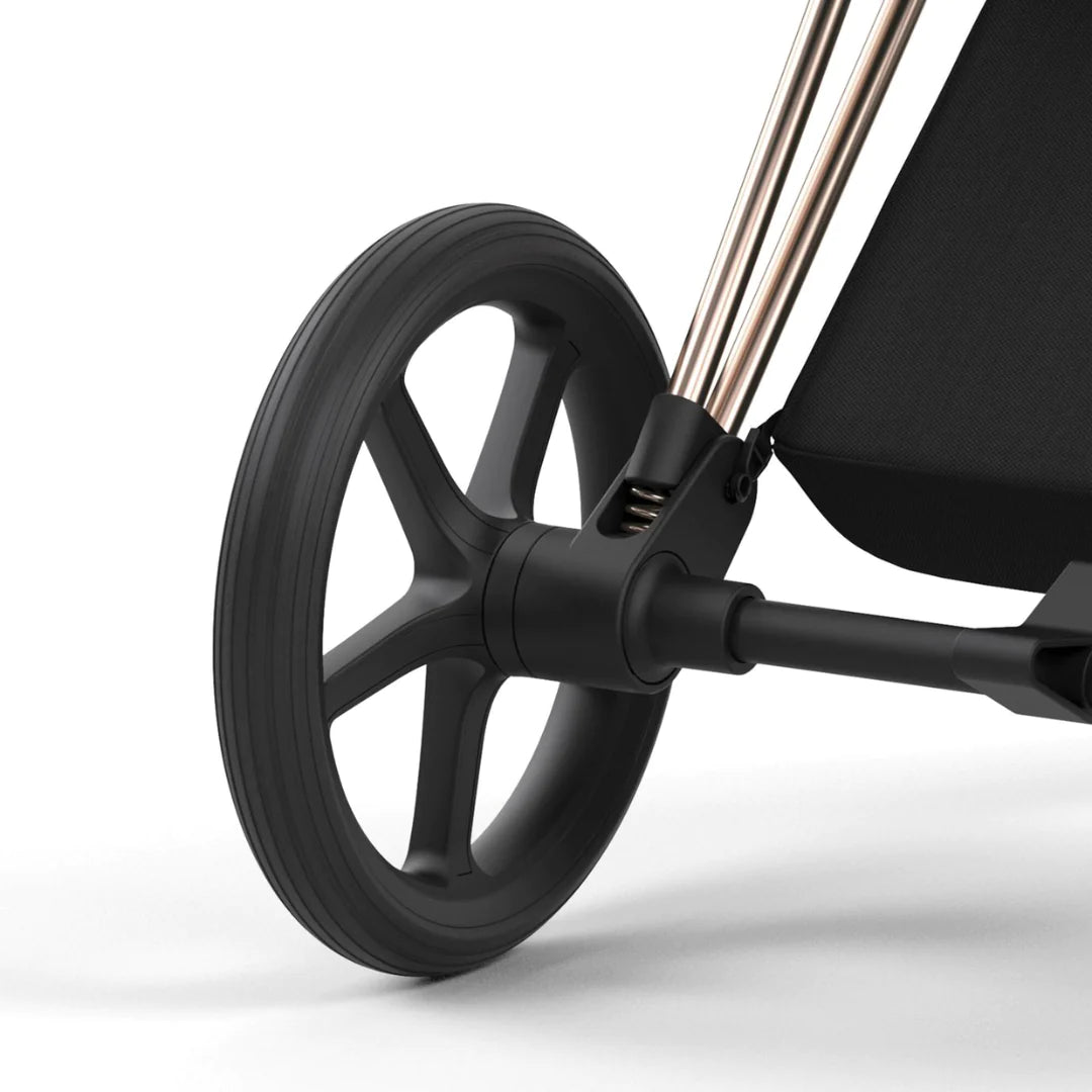 Cybex Priam Pushchair & Cloud T Travel System - Sepia Black & Rose Gold