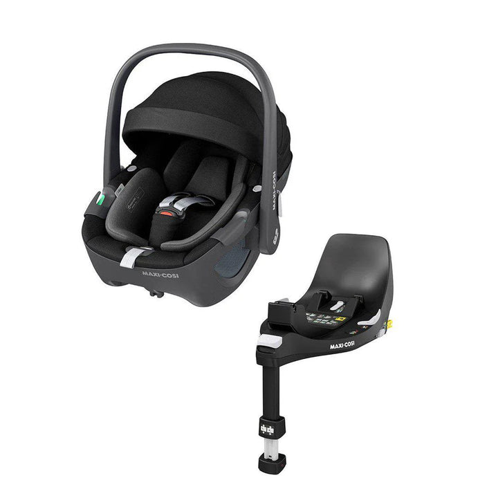 Maxi-Cosi Pebble 360 Car Seat + FamilyFix 360 Base - Essential Black
