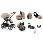 Oyster4 Luxury Travel System Bundle Inc Capsule 360 Car Seat - Fawn