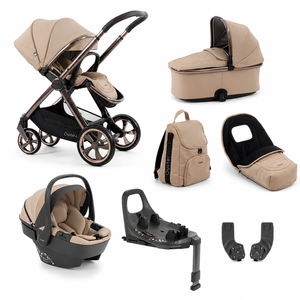 Oyster4 Luxury Travel System Bundle Inc Capsule 360 Car Seat - Fawn