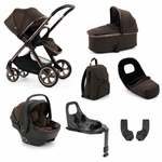 Oyster4 Luxury Travel System Bundle Inc Capsule 360 Car Seat - Chocolate Velvet