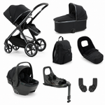 Oyster4 Luxury Travel System Bundle Inc Capsule 360 Car Seat - Carbonite